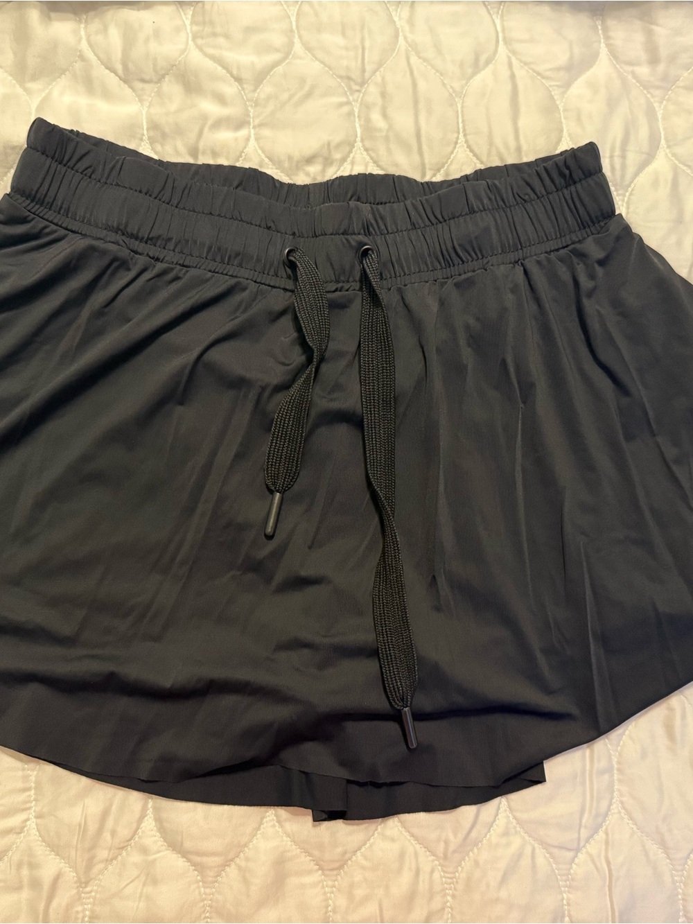 Athletic Women's Black Drawstring Shorts